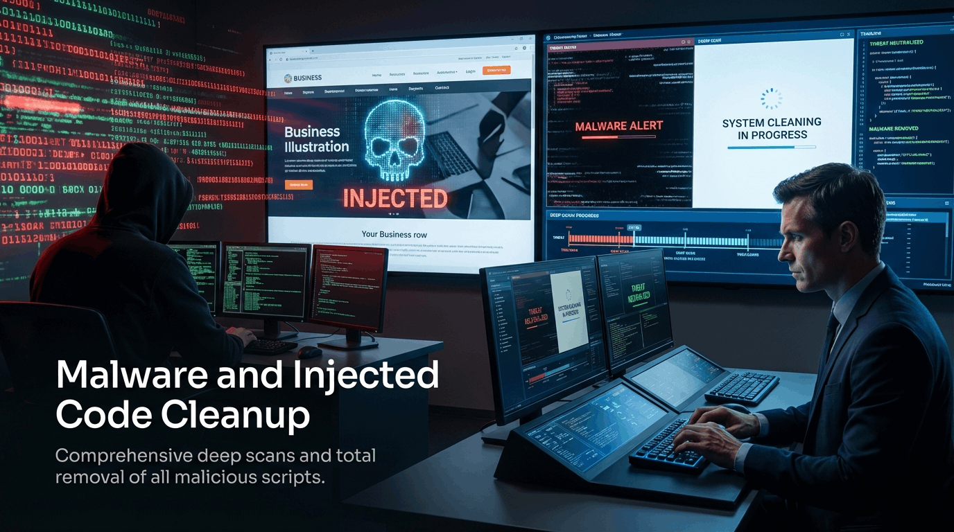 Malware and injected code cleanup