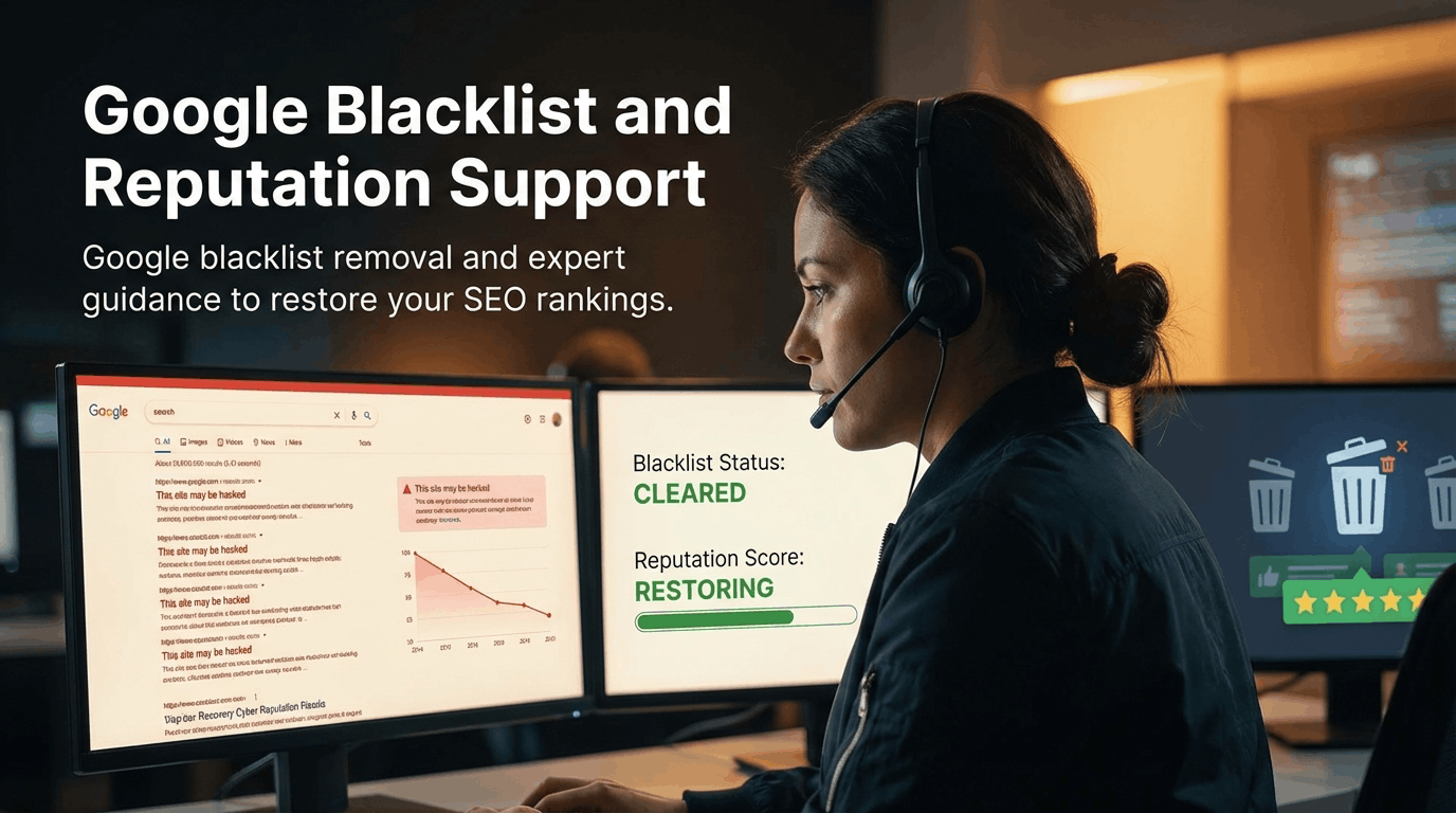 Google blacklist and reputation support