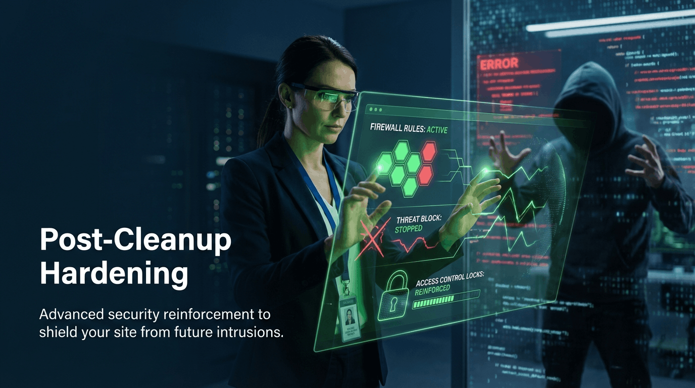 Post-cleanup hardening